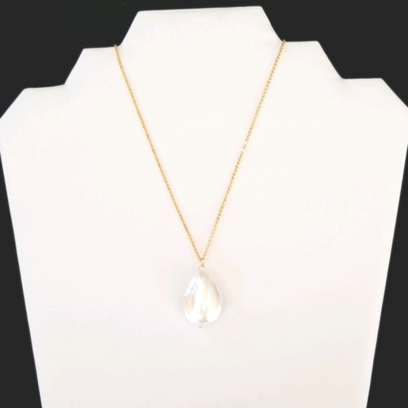 NWT Hand Crafted 14k Gold Filled Freshwater Pearl Pendant Necklace - Picture 12 of 14